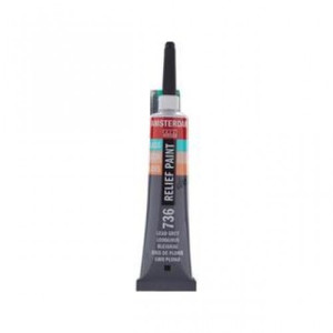 ΠΕΡΙΓΡΑΜΜΑ RELIEF 20ML 736 LEAD GREY AMSTERDAM