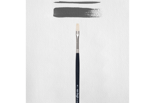 ΠΙΝΕΛΟ VAN GOGH ΛΑΔΙ/ΑΚΡΥΛΙΚΟ S210 Νο 6 ΠΛΑΚΕ BRISTLE (ΤΡΙΧΑ ΧΟΙΡΟΥ)