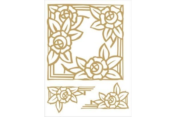 TRANSFER GOLOR 22X33CM 2310-GOLD ARTEBELLA