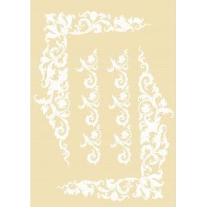 TRANSFER GOLOR 22X33CM 2302-WHITE ARTEBELLA