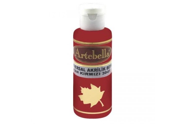 ΑΚΡΥΛΙΚΟ No 3041 ΚΟΚΚΙΝΟ ΒΑΘΥ 130CC ARTEBELLA