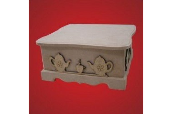 ΞΥΛΙΝΟ ΚΟΥΤΙ MDF ΤΣΑΓΙΟΥ 23Χ21Χ10 CM ARTEBELLA