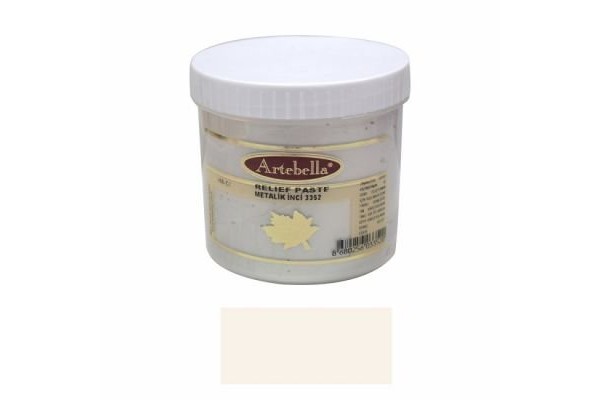 ΠΑΣΤΑ ARTEBELLA 3352 ΜΕΤΑΛΛΙΚΗ PEARL ΛΕΥΚΗ 160CC