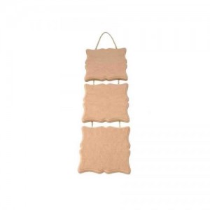 ΞΥΛΙΝΕΣ ΚΟΡΝΙΖΕΣ ΕΝΙΑΙΕΣ 3ΤΕΜ 24X91 MDF ARTEBELLA