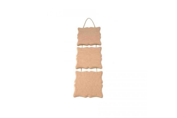 ΞΥΛΙΝΕΣ ΚΟΡΝΙΖΕΣ ΕΝΙΑΙΕΣ 3ΤΕΜ 24X91 MDF ARTEBELLA