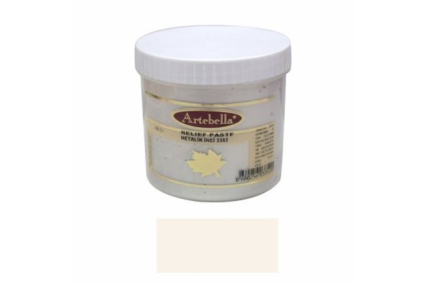 ΠΑΣΤΑ ARTEBELLA 3352  ΜΕΤΑΛΛΙΚΗ  PEARL ΛΕΥΚΗ 160CC