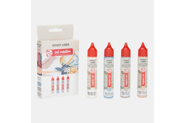 ΠΕΡΙΓΡΑΜΜΑΤΑ ΣΕΤ 4ΤΕΜΑΧΙΩΝ 28ML PEARL  (8701-8702-8703-8700) ART CREATION TALENS