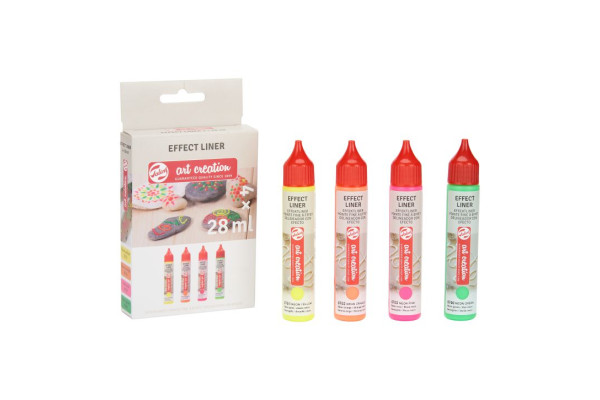 ΠΕΡΙΓΡΑΜΜΑΤΑ ΣΕΤ 4ΤΕΜΑΧΙΩΝ 28ML NEON ART CREATION TALENS