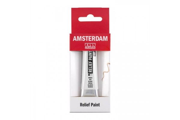 ΠΕΡΙΓΡΑΜΜΑ AMSTERDAM RELIEF 20ml 100 White
