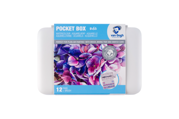 WATERCOLOUR POCKET BOX VAN GOGH ΣΕ ΠΑΣΤΙΛΙΕΣ 12ΤΕΜ Pinks & Violets