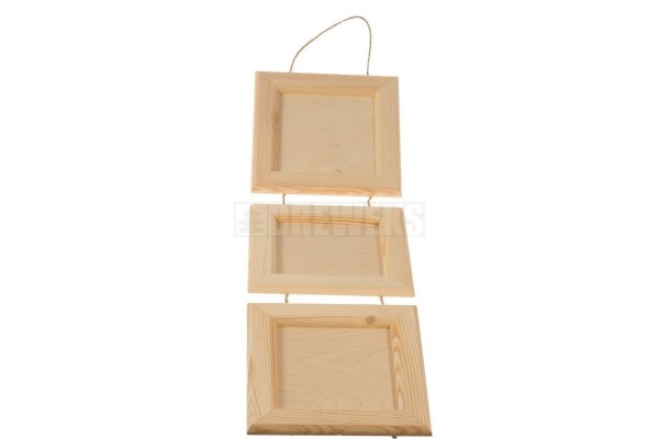 ΞΥΛΙΝΕΣ ΚΟΡΝΙΖΕΣ ΕΝΙΑΙΕΣ 3ΤΕΜ (23x23x1,5 cm) & ΚΟΡΔΟΝΙ