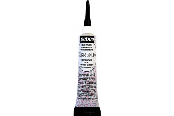 ΠΕΡΙΓΡΑΜΜΑ CERNE RELIEF Transparent glitter 20ml PEBEO