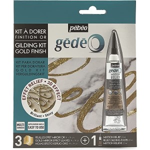ΣΕΤ ΕΠΙΧΡΥΣΩΣΗΣ 3 ΧΡΥΣΑ ΦΥΛΛΑ-ΚΑΘΡΕΦΤΗ+RELIEF PASTE 20ml GEDEO PEBEO ΣΕΤ ΕΠΙΧΡΥΣΩΣΗΣ 3 ΧΡΥΣΑ ΦΥΛΛΑ-ΚΑΘΡΕΦΤΗ+RELIEF PASTE 20ml GEDEO PEBEO