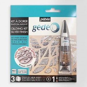 ΣΕΤ ΕΠΙΧΡΥΣΩΣΗΣ 3 ΑΣΗΜΕΝΙΑ ΦΥΛΛΑ-ΚΑΘΡΕΦΤΗ+RELIEF PASTE 20ml GEDEO PEBEO ΣΕΤ ΕΠΙΧΡΥΣΩΣΗΣ 3 ΑΣΗΜΕΝΙΑ ΦΥΛΛΑ-ΚΑΘΡΕΦΤΗ+RELIEF PASTE 20ml GEDEO PEBEO