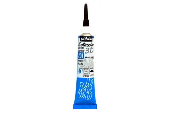 ΠΕΡΙΓΡΑΜΜΑΤΑ ΥΦΑΣΜΑΤΟΣ White PERLE EFFECT 20ml SETACOLOR 3D