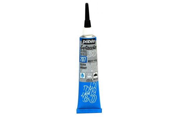 ΠΕΡΙΓΡΑΜΜΑΤΑ ΥΦΑΣΜΑΤΟΣ Silver PERLE EFFECT 20ml SETACOLOR 3D