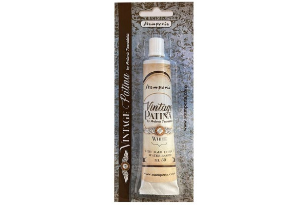 ΠΑΤΙΝΑ ΠΑΛΑΙΩΣΗΣ STAMPERIA 50ML - WHITE