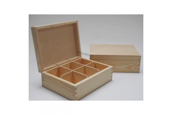 ΞΥΛΙΝΟ ΚΟΥΤΙ ΜΕ 6 ΘΗΚΕΣ 220X165X78