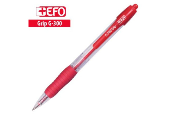 ΣΤΥΛΟ +EFO G-300 medium ΚΟΚΚΙΝΟ 1.00mm GRIP ΜΕ