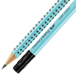 Μολύβι Faber Castell Grip με γόμα Μέντα 100-129-424