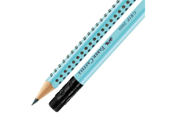 Μολύβι Faber Castell Grip με γόμα Μέντα 100-129-424
