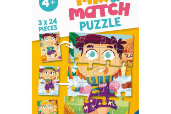 ΠΑΖΛ 3X24 ΤΕΜ. MIX & MATCH ΠΟΛΥΧΡΩΜΑ ΡΟΥΧΑ