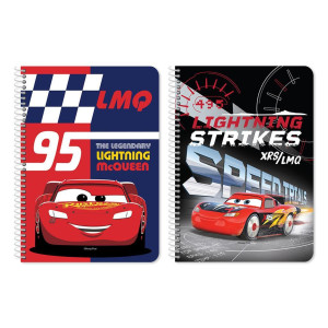 ΤΕΤΡΑΔΙO ΣΠΙΡΑΛ 17Χ25 2ΘΕΜ 60Φ CARS 2ΣΧ