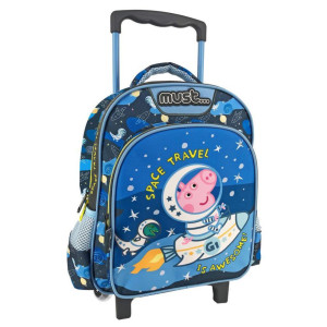 ΣΧΟΛΙΚΗ ΤΣΑΝΤΑ ΤΡΟΛΕΪ ΝΗΠΙΟΥ PEPPA GEORGE MUST 2 ΘΗΚΕΣ