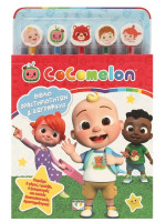 COCOMELON - ΣΕΤ ΖΩΓΡΑΦΙΚΗΣ ΚΑΙ ΔΡΑΣΤΗΡΙΟΤΗΤΩΝ ΜΕ 5 ΜΟΛΥΒΙΑ ΚΑΙ ΓΟΜΕΣ