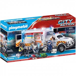 PLAYMOBIL City Action Οχημα Πρωτων Βοηθειων - 70936