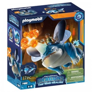 PLAYMOBIL PLAYMOBIL Δράκοι: Τα Εννέα Βασίλεια Plowhorn και D'Angelo 71082