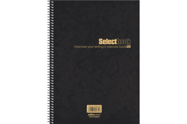ΣΠΙΡΑΛ SELECT PREMIUM BLACK 17X25/250ΣΕΛ 5Θ