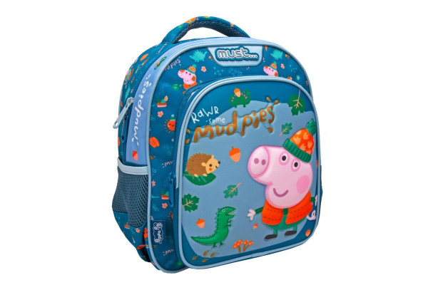 ΣΧΟΛΙΚΗ ΤΣΑΝΤΑ ΠΛΑΤΗΣ ΝΗΠΙΟΥ GEORGE PIG MUDPIES MUST 2 ΘΗΚΕΣ