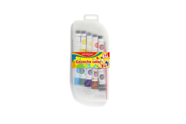 ΤΕΜΠΕΡΕΣ ΣΕΤ 10ML 10ΧΡΩΜ. ΜΕ ΠΙΝΕΛΟ KEYROAD