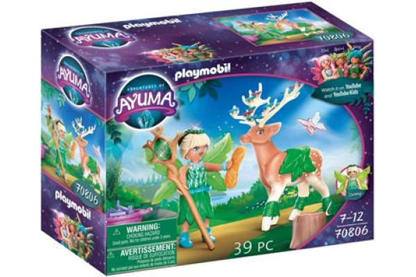 PLAYMOBIL Adventures Of Ayuma Forest Fairy Με Μαγικό Ζωάκι (70806)