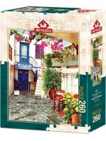 PUZZLE 260 ART COURTYARD WITH FLOWERS