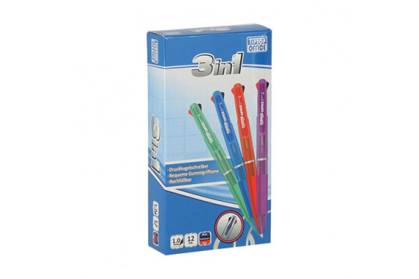 ΣΤΥΛΟ 3 ΣΕ 1 ΧΡΩΜΑΤΑ BALLPOINT PEN RETRACTABLE TTO 404426