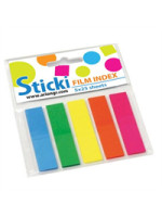 ΣΕΛΙΔΟΔΕΙΚΤΕΣ ΑΥΤΟΚΟΛΛΗΤΟΙ Sticki Film 44x12mm 5 χρώματα
