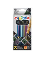 Ξυλομπογιές Carioca 12 χρώματα Metallic