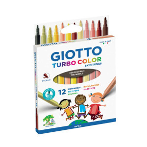 Giotto Skintones Μαρκαδόροι Turbo Color 12τμχ