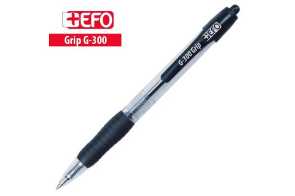 ΣΤΥΛΟ +EFO G-300 medium  ΜΑΥΡΟ 1.00mm GRIP ΜΕ