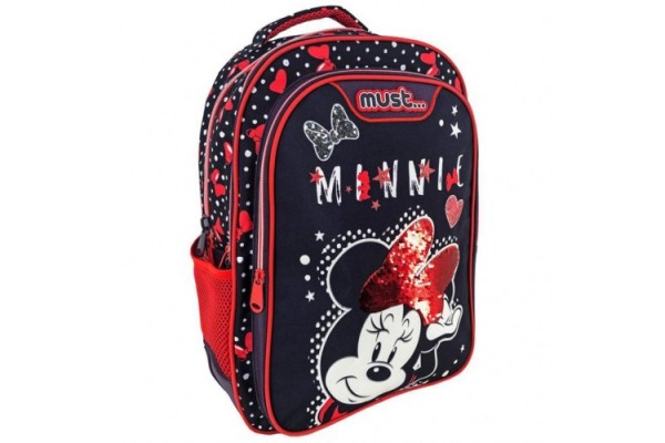 ΣΧΟΛΙΚΗ ΤΣΑΝΤΑ ΠΛΑΤΗΣ ΔΗΜΟΤΙΚΟΥ DISNEY MINNIE MOUSE CUTE IS A LIFESTYLE MUST 3 ΘΗΚΕΣ