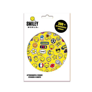 ΑΥΤΟΚΟΛΛΗΤΑ 300ΤΕΜ ΜΠΛΟΚ 14,5Χ21,5ΕΚ SMILEYWORLD