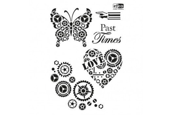 ΣΤΕΝΣΙΛ Α4 5 ΜΕΡΗ PAST TIMES