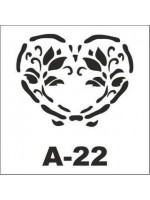 ΣΤΕΝΣΙΛ 20Χ20 A-22 ARTEBELLA ΚΑΡΔΙΑ ΛΟΥΛΟΥΔΙΑ