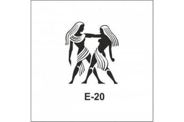 ΣΤΕΝΣΙΛ 10Χ10 Ε-20 ARTEBELLA ΖΩΔΙΟ ΔΙΔΥΜΟΣ