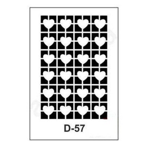 ΣΤΕΝΣΙΛ  20Χ30 D-57 ARTEBELLA ΚΑΡΔΟΥΛΕΣ