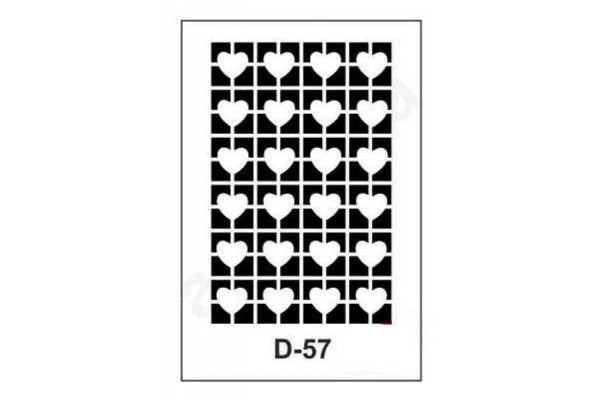 ΣΤΕΝΣΙΛ  20Χ30 D-57 ARTEBELLA ΚΑΡΔΟΥΛΕΣ