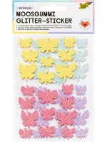 ΑΦΡΩΔΕΣ GLITTER -STICKER BUTTERFLIES 40 PCS  ΔΙΑΦΟΡΑ ΧΡΩΜΑΤΑ