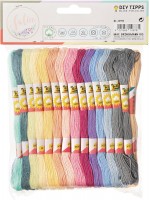 ΚΛΩΣΤΕΣ ΚΕΝΤΗΜΑΤΟΣ FOLIA 23993 ΠΑΣΤΕΛ, 100% ΒΑΜΒΑΚΙ, 52 ΔΕΜΑΤΑ ΤΩΝ 8 ΜΕΤΡΩΝ ΣΕ 26 ΔΙΑΦΟΡΕΤΙΚΑ ΧΡΩΜΑΤΑ, ΓΙΑ ΚΕΝΤΗΜΑ, ΔΕΣΙΜΟ ΚΑΙ ΧΕΙΡΟΤΕΧΝΙΕΣ